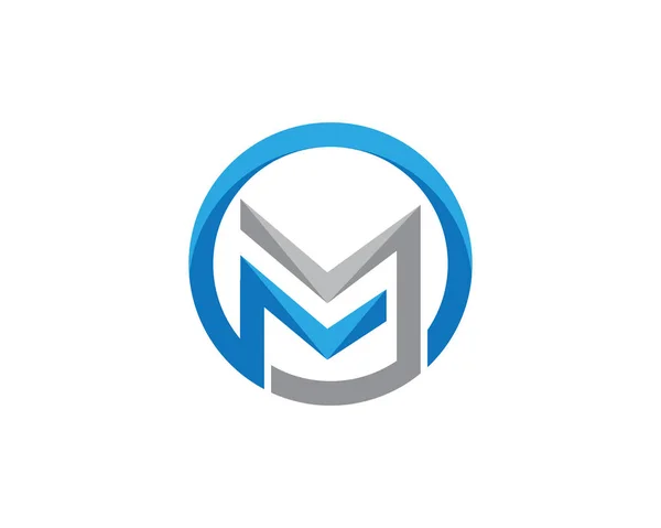 M πρότυπο λογότυπου επιστολής — Διανυσματικό Αρχείο