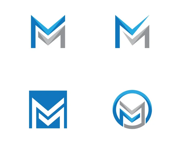 M letter logo sjabloon — Stockvector
