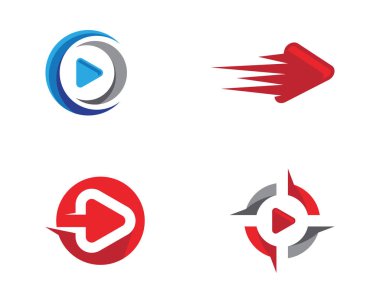 Oyun vektör Logo tasarım şablonu