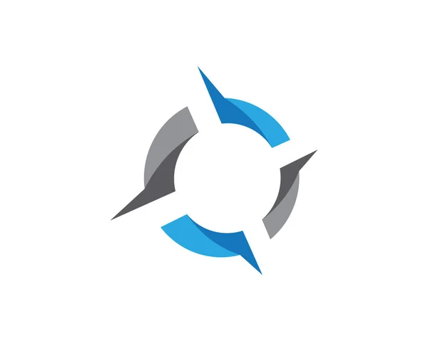 Sablon Logo-vektoros iránytű ikonjának — Stock Vector