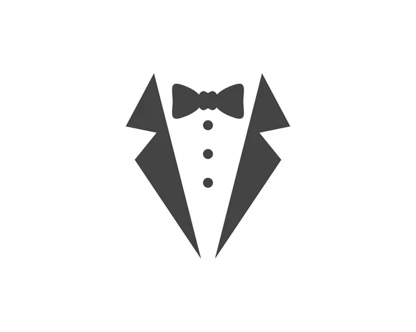 タキシードのロゴのテンプレート ベクトルのアイコン — ストックベクタ