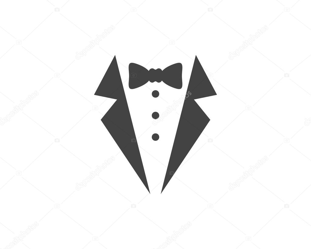 Tuxedo Logo template vector icon illustration design