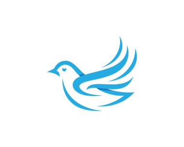 Kuş Güvercini Logo Şablonu