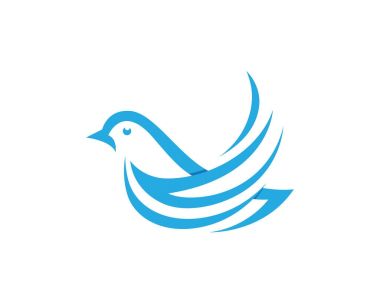 Kuş Güvercini Logo Şablonu