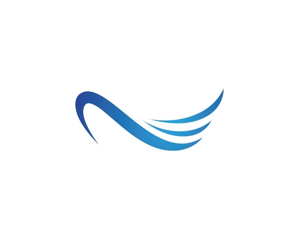 Logotipo da onda de água Modelo —  Vetores de Stock