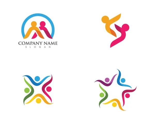 Cuidado da comunidade Modelo de logotipo —  Vetores de Stock