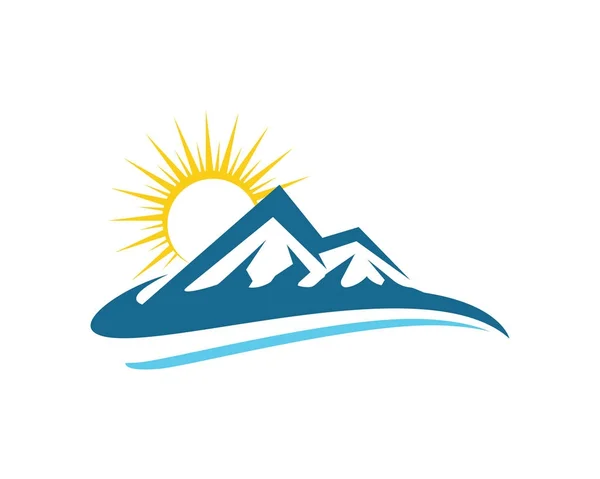 Dağ Logosu İş Şablonu — Stok Vektör