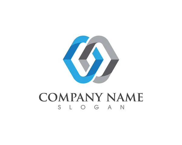 Empresa empresa logotipo vetor unidade abstrata — Vetor de Stock