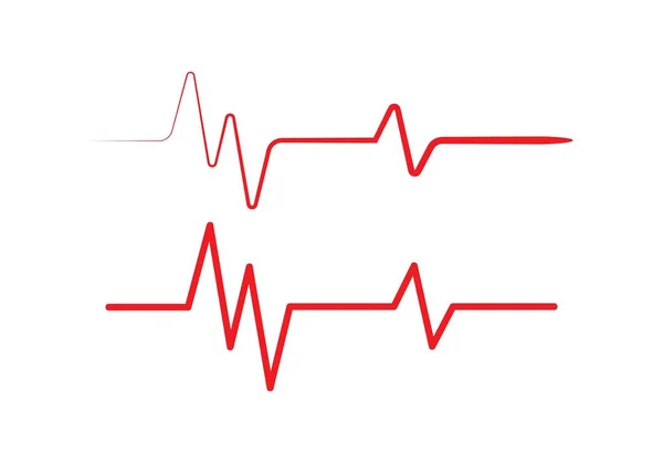 Pulsação do batimento cardíaco médico — Vetor de Stock