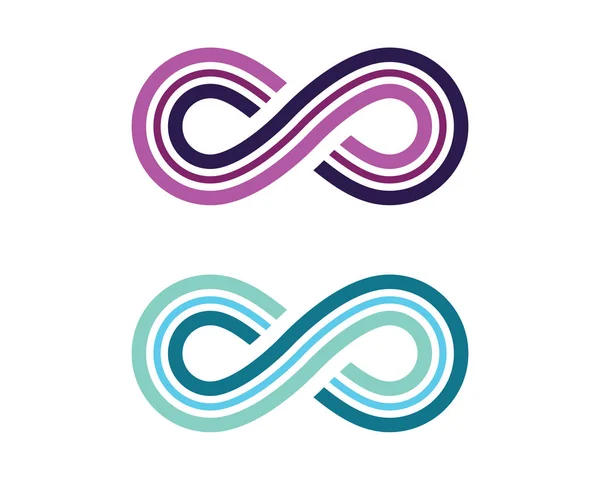 Modelo de logotipo de design infinito —  Vetores de Stock