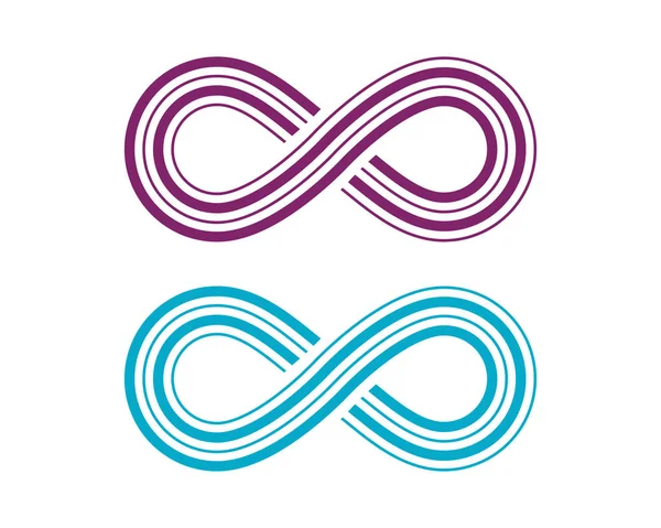 Plantilla de logotipo de diseño infinito — Vector de stock