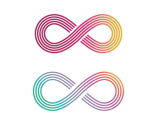 Modelo de logotipo de design infinito —  Vetores de Stock