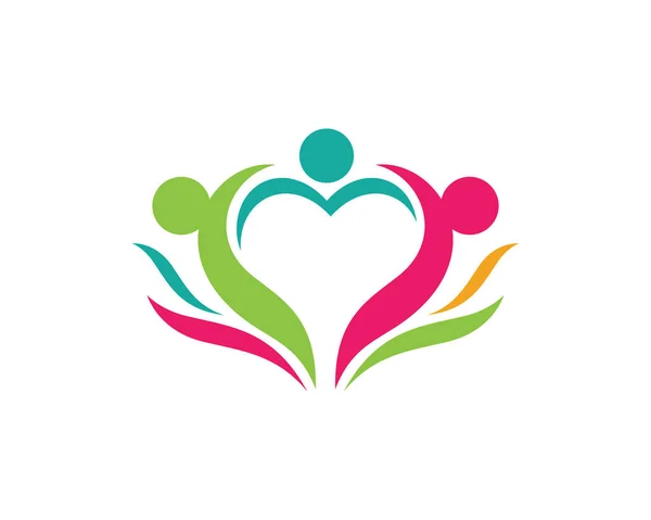 Community Care Logo Vorlage — Stockvektor