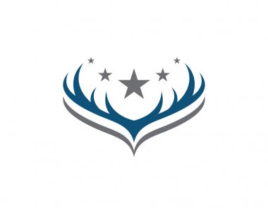 Geyik Logo şablon vektör simgesi