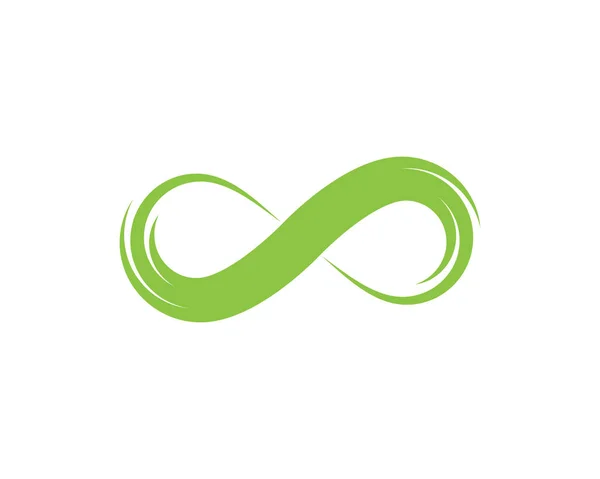 Infinity logó sablon design — Stock Vector