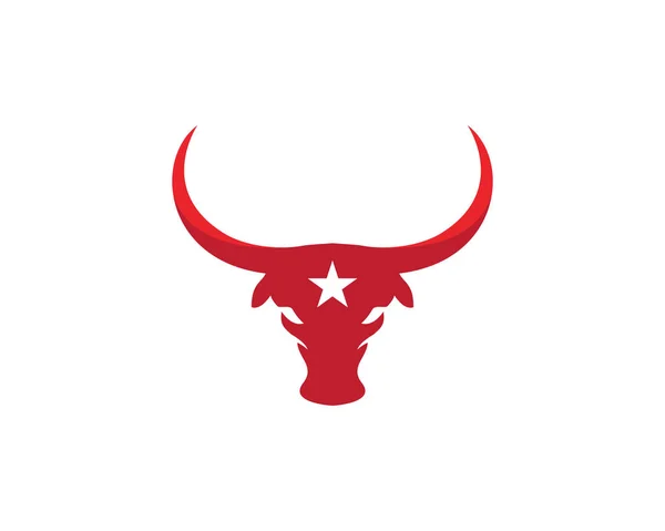 Pictogram van de vector stier Logo sjabloon — Stockvector