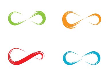  Sonsuz logo vektör şablonu