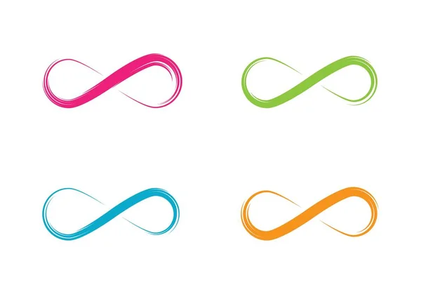 Infinity logo vector sjabloon — Stockvector