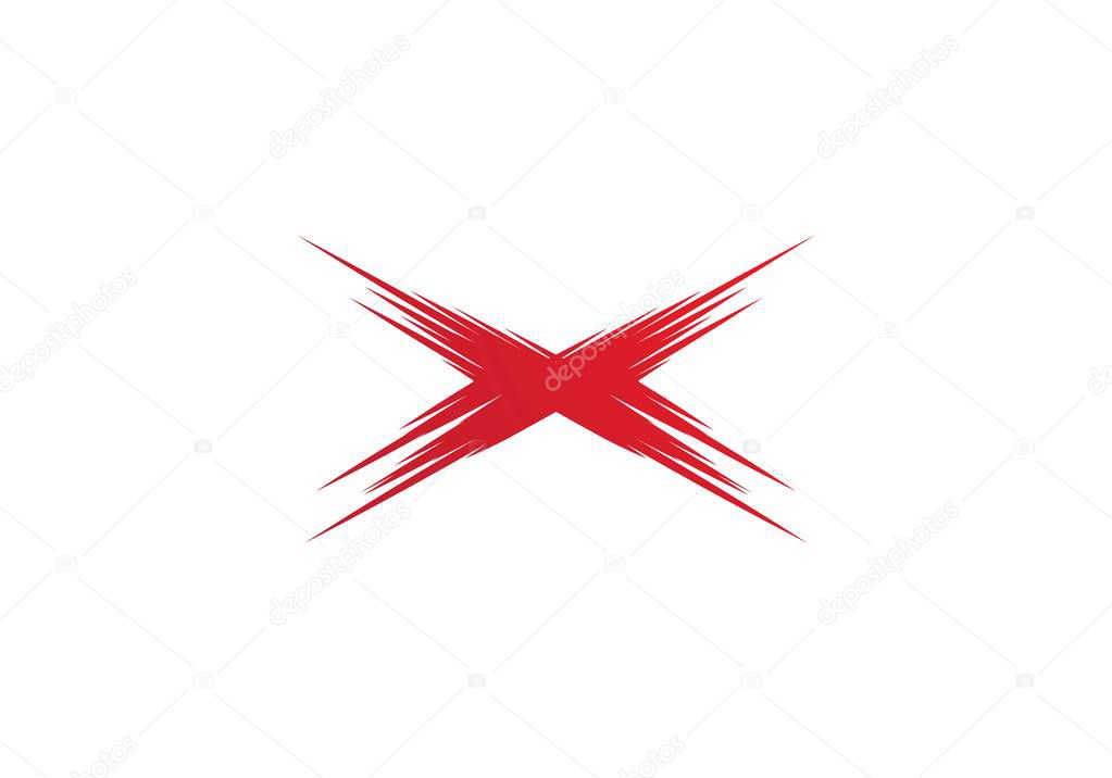 X Letter Logo Template vector icon design