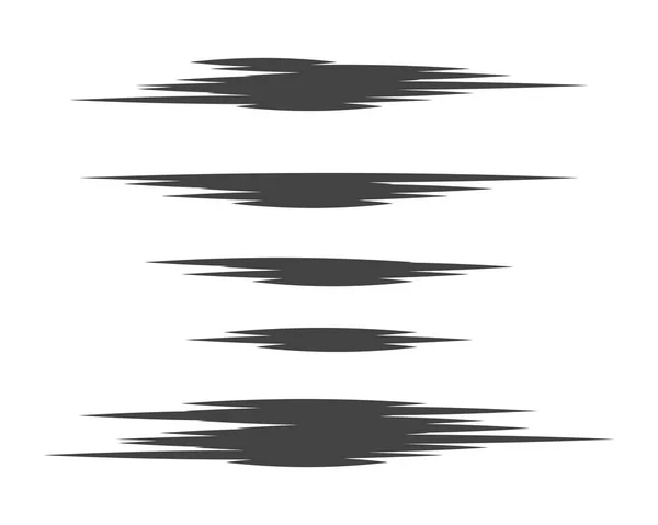 Рисованные вручную линии кисти — стоковый вектор