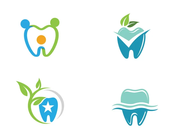 Ilustração do vetor do modelo do logotipo dental —  Vetores de Stock