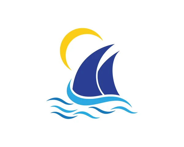 Crucero Logo Plantilla — Archivo Imágenes Vectoriales