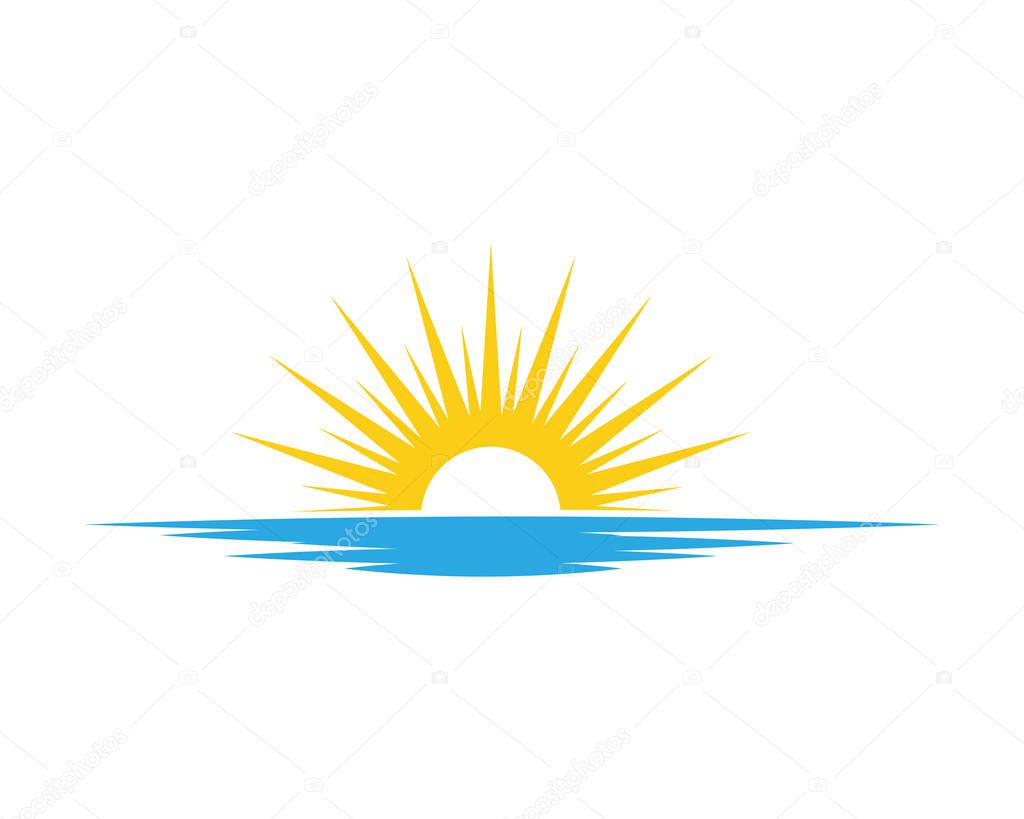 Sun Vector illustration Icon Logo Template 