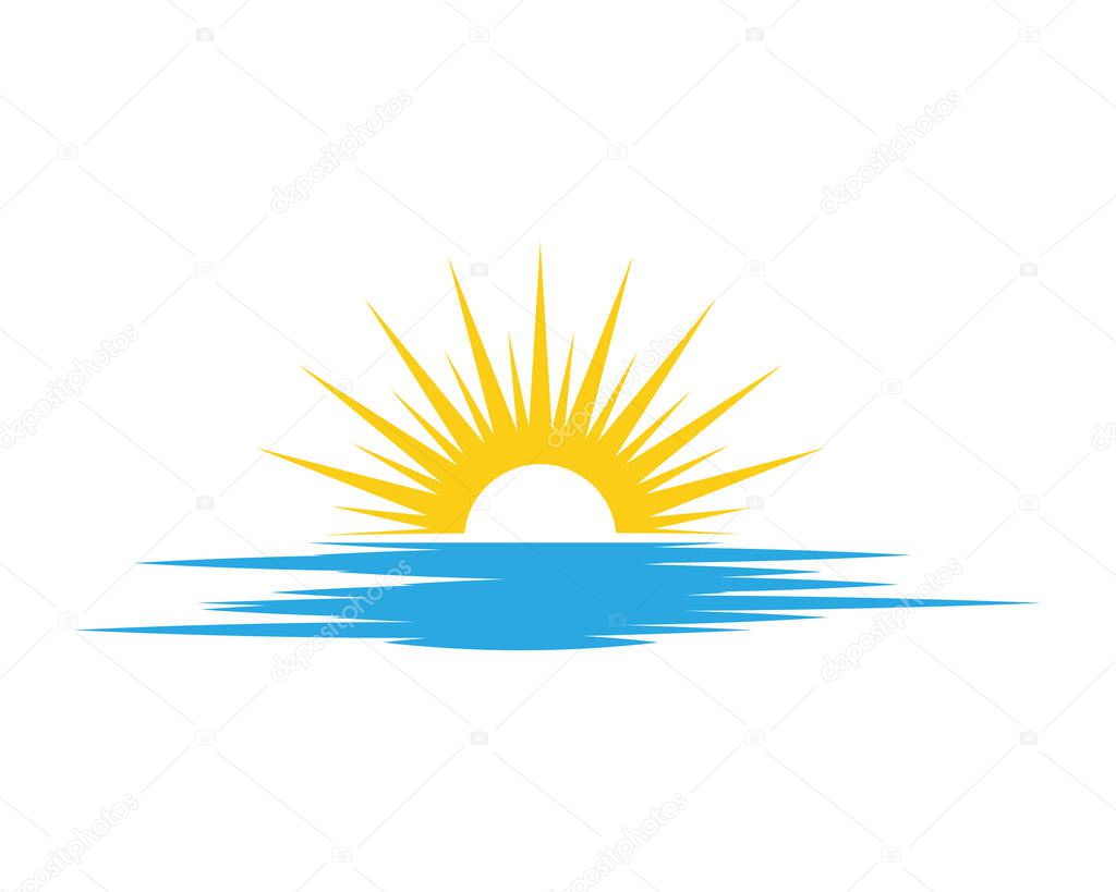 Sun Vector illustration Icon Logo Template 