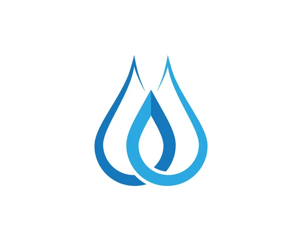 Vorlage: Wassertropfen-Logo — Stockvektor