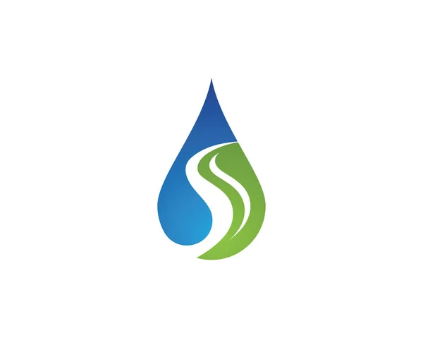Template voor het waterdruppellogo — Stockvector