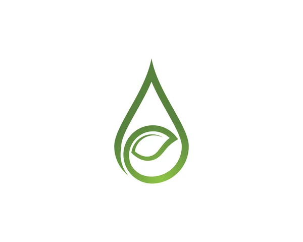 Πρότυπο λογότυπου σταγόνας νερού — Διανυσματικό Αρχείο