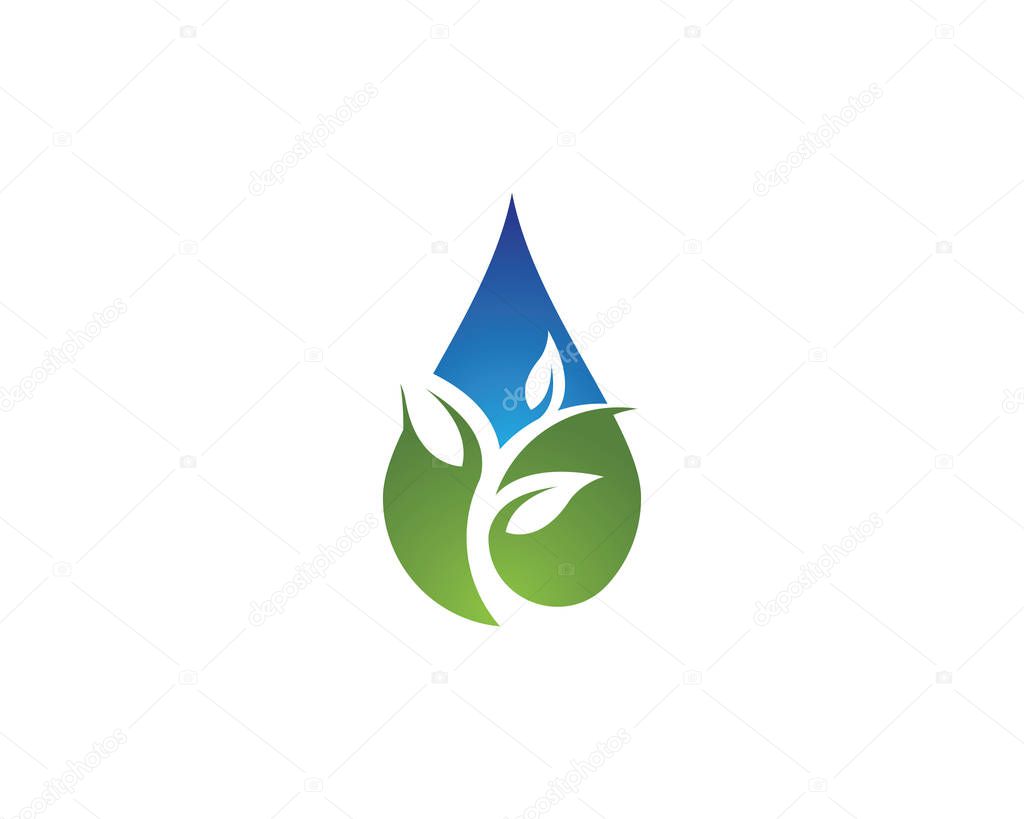 Water drop Logo Template vector illustration design