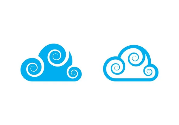 Plantilla de logotipo de nube — Vector de stock