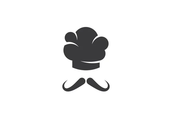 Şapka Şefi Logo — Stok Vektör