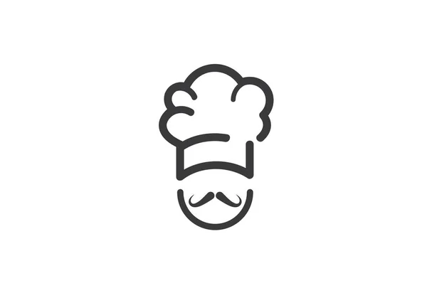 Chapeau Chef logo — Image vectorielle