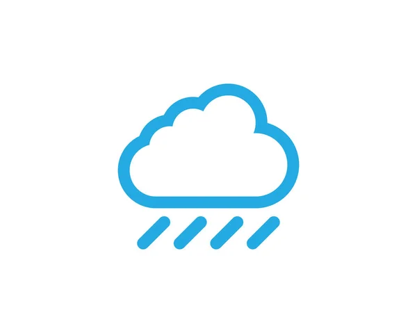 Nube logo plantilla vector — Vector de stock