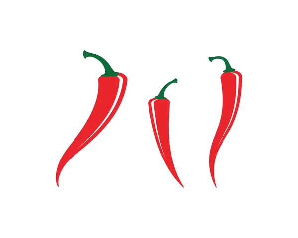 Rote heiße natürliche Chili-Vektorillustration — Stockvektor