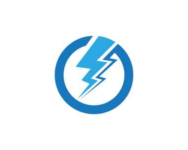 Yıldırım Logo şablon vektör simgesi