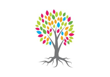 Ağaç logo vektör
