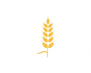 Tarım buğday Logo şablonu