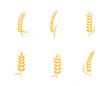 Tarım buğday Logo şablonu