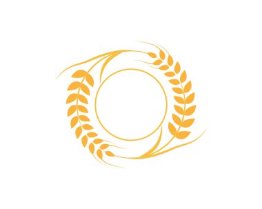 Tarım buğday Logo şablonu