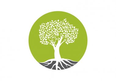 Aile ağacı logo vektör