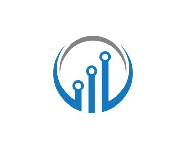 Devre logo şablonu vektörü