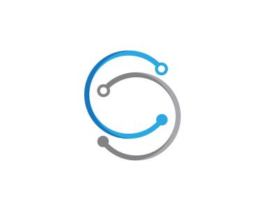 Devre logo şablonu vektörü