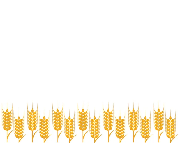 Agricultura trigo Plantilla vector icono diseño — Vector de stock