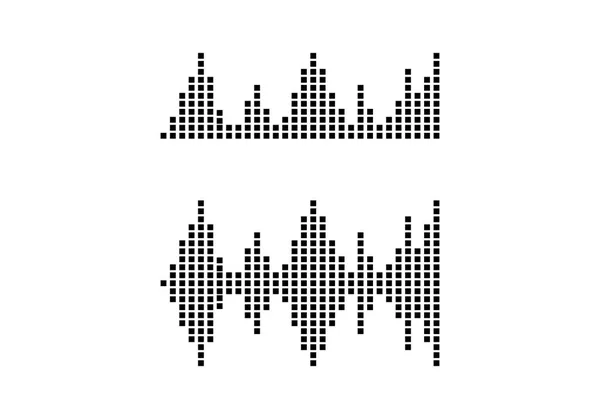 Ondas sonoras vector icono ilustración — Vector de stock