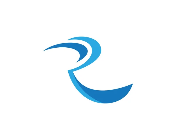 R wzór logo litery — Wektor stockowy