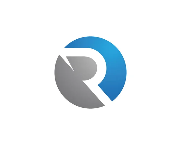 Plantilla de logotipo letra R — Vector de stock