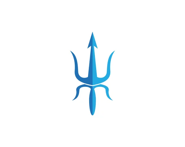 Trident Logo Template vector — Stock Vector